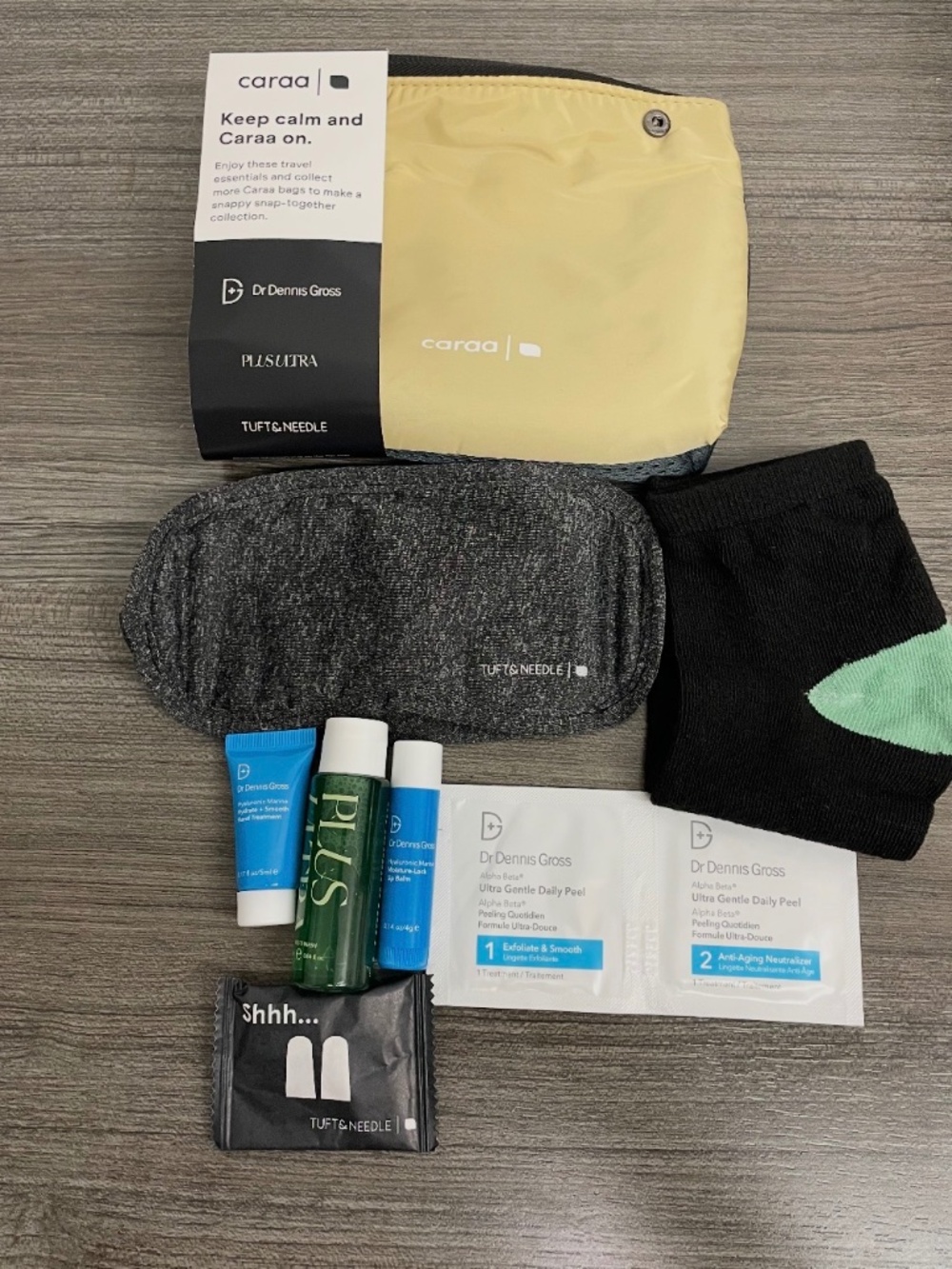 JetBlue Caraa Premium Amenity Kit Travel Set - Dr. Dennis Gross